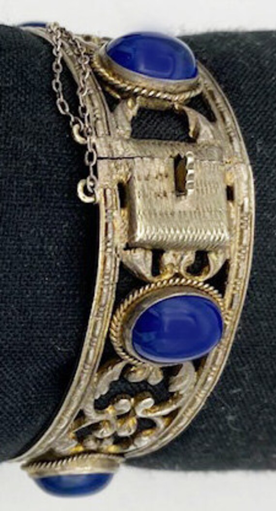 Peruzzi  Cuff Bracelet Lapis Lazuli and Sterling … - image 8