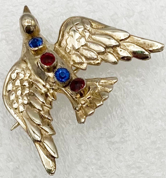 ヴィンテージサフィレット　Hobe 　ブローチ Hobe Vintage Rhinestone Flower Brooch - 1965 – Vintage