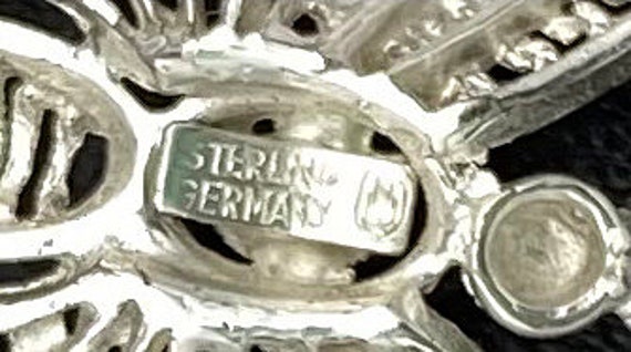 Vintage Sterling Silver Filigree Brooch 1.5 Inch Size Marked ASJ 83 -   Finland