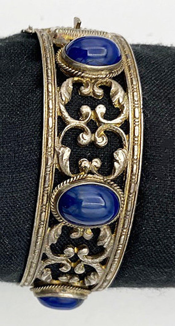Peruzzi  Cuff Bracelet Lapis Lazuli and Sterling … - image 7