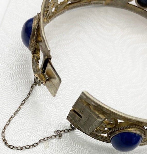 Peruzzi  Cuff Bracelet Lapis Lazuli and Sterling … - image 10