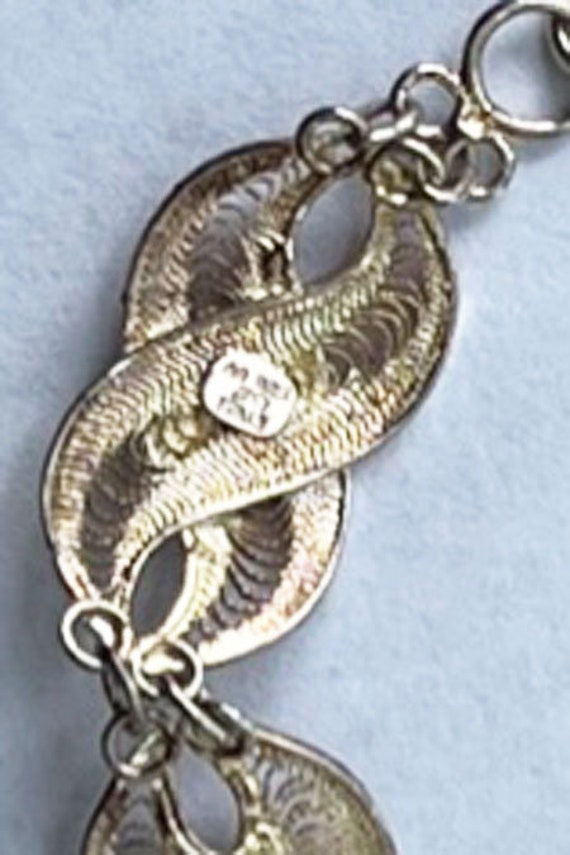 Two (2) Bracelets, Link, Sterling Silver. Vintage… - image 7