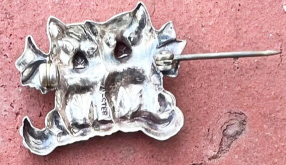 Little Kittens Scatter Pin/Brooch Sterling Silver… - image 3