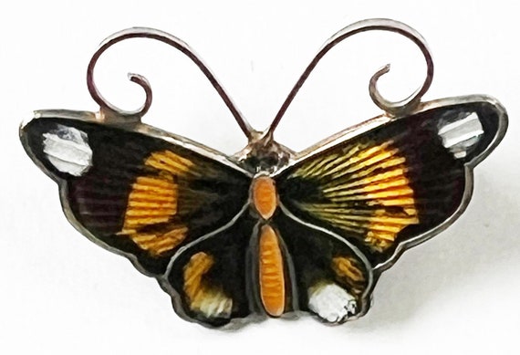 Butterfly Brooch David-Andersen, Norway, Signed, … - image 8