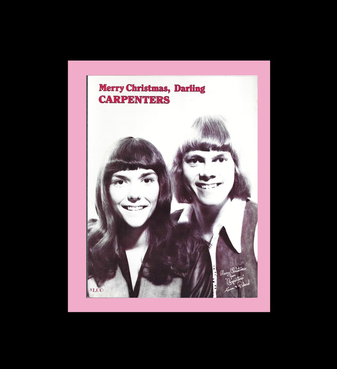 Sheet Music The Carpenters merry Christmas Darling 1970 Etsy sheet-music-the-carpenters-merry-christmas-darling-1970-etsy