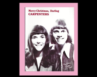 Sheet Music  The Carpenters - "Merry Christmas, Darling" 1970