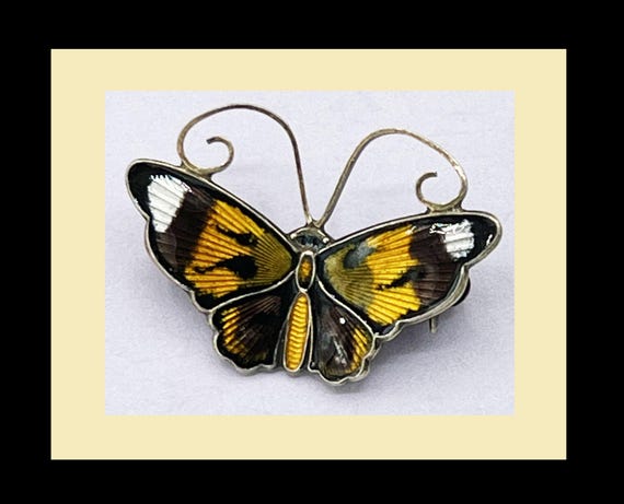 David-Andersen Norway Multi-Colored Enamel Butter… - image 1