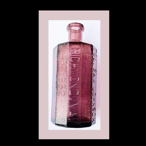 WHEATON Amethyst Jaundice Bitters Bottle Americana Antique Series