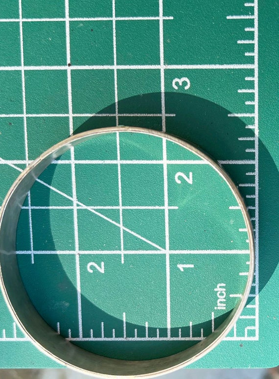 Two Silver and Abalone shell matching Bangle Brac… - image 7