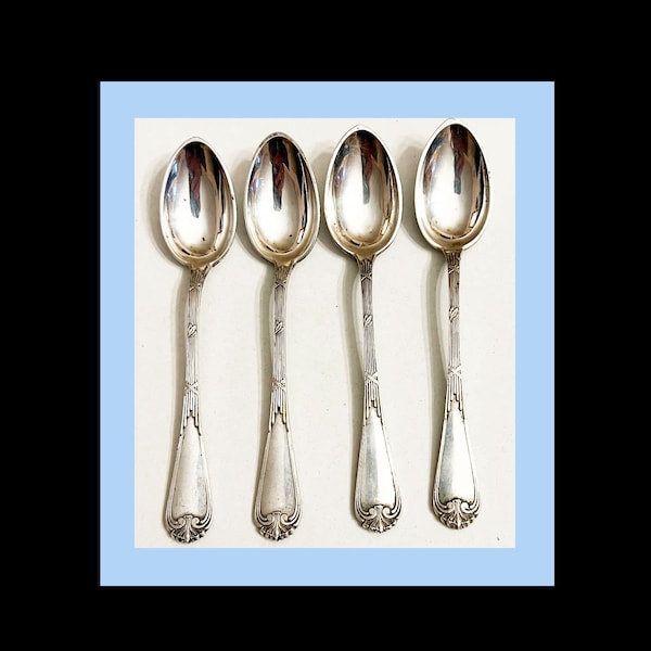 Demi-tasse Spoons (4) Matched  800 Silver, No Monograms