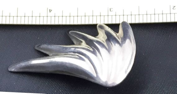 Earrings Taxco Mexico Solid Sterling Silver Wings… - image 4