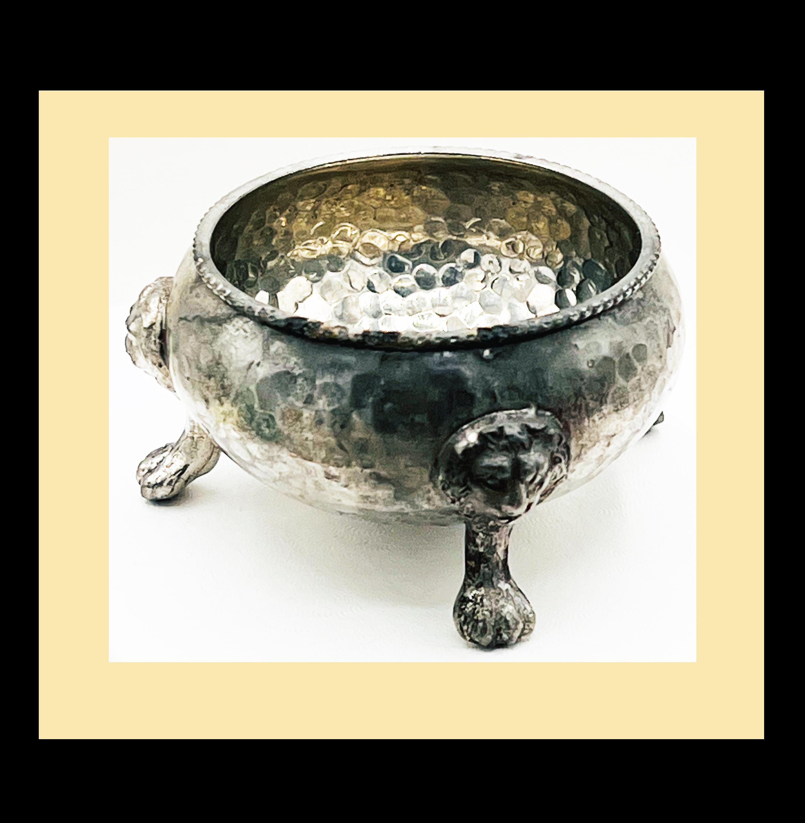 Antique Silver Small Dish Lion - Etsy