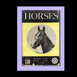 HORSES Hard cover book 1951. Illustrated.