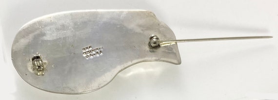 Mexican Cat Brooch  Solid 3 dimensional Sterling … - image 6