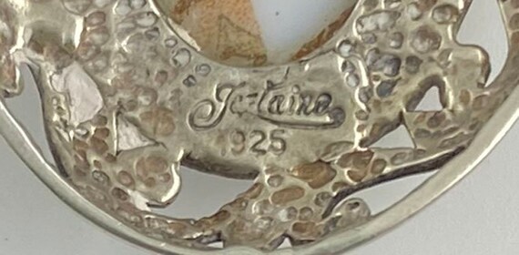 JEZLAINE Porcelain Sterling 925 Pendant Figural L… - image 3