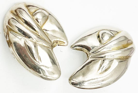 Earrings, Mexico, Solid Sterling Silver, Signed, - image 8