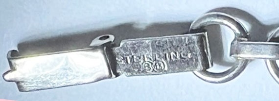 Two (2) Bracelets, Link, Sterling Silver. Vintage… - image 9