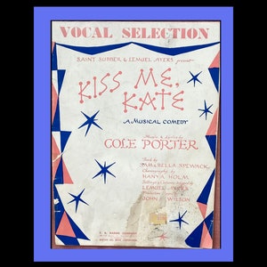 Kiss Me Kate. Vocal Selections from the Musical Comedy 1948