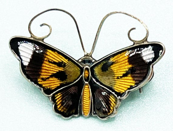 David-Andersen Norway Multi-Colored Enamel Butter… - image 4