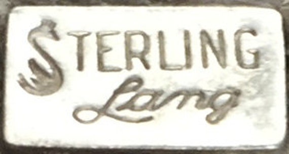 LANG  Baby Song Bird Pin Brooch  Sterling Silver … - image 7