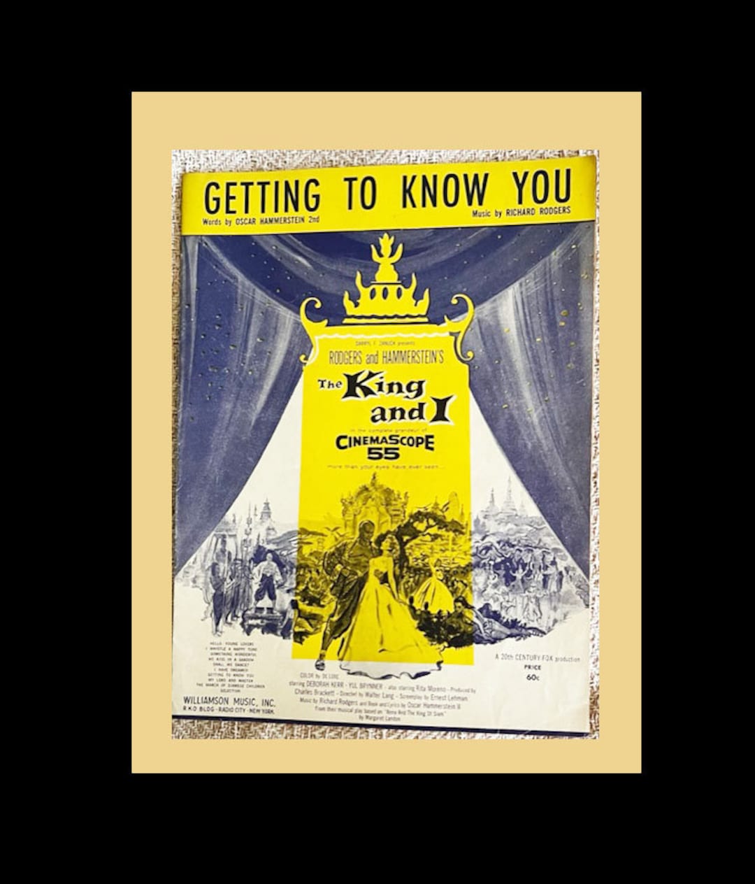 The King and I. Vintage Sheet Music 1951 getting to Know Etsy