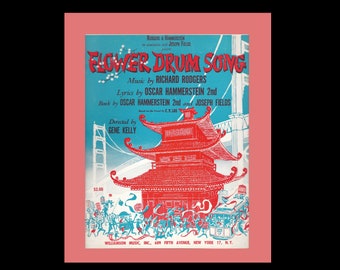 Folio: Flower Drum Song  - Music Vocal Selections Vintage 1958