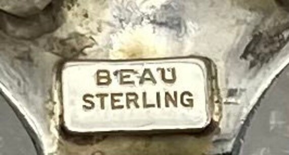 Vintage Beau Designed Sterling Silver Basket of F… - image 7