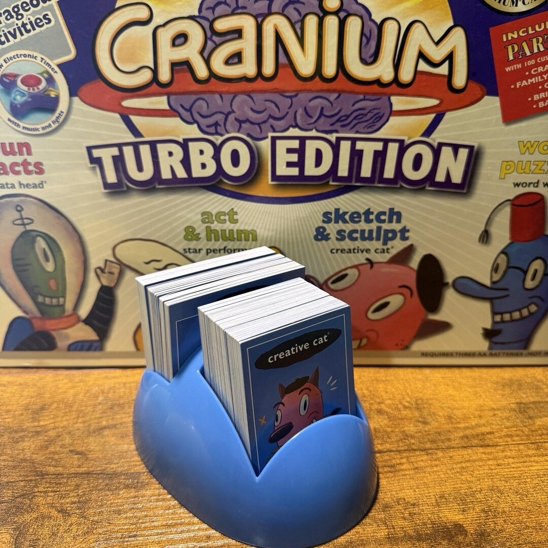 Cranium Card Example Cranium Turbo Edition Blue Card Holder Creative Cat Cards Replacement ...