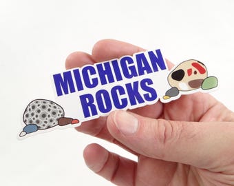 Michigan Rocks Sticker