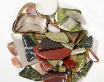 8 oz. Bag of Tumbled Rock Saw Scraps