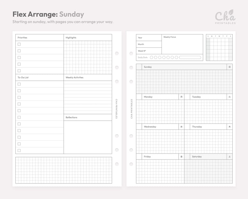 Delivered as high-quality PDF files in a ZIP folder. Ideal for customizable, mindful organization. Digital download only; no physical item shipped.
