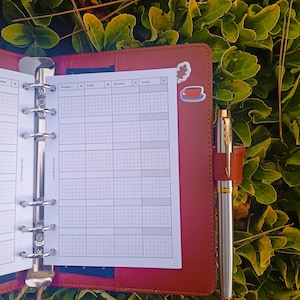 Monthly Planner Inserts A6 Printable - Undated Ring Binder Refill Pages ...