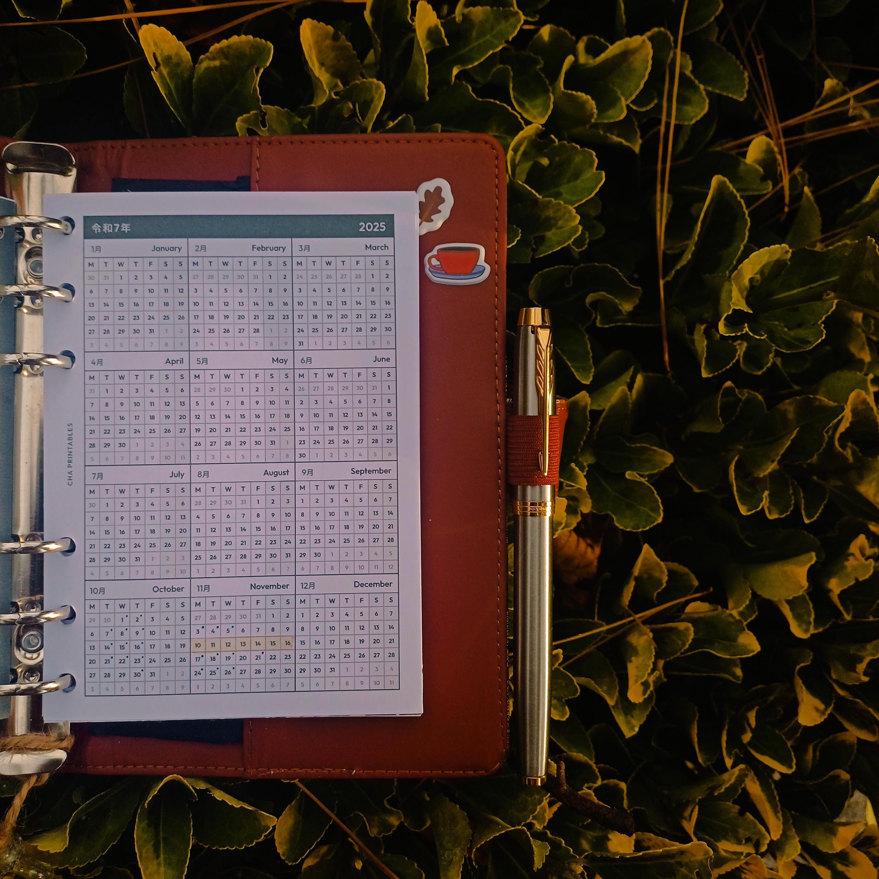 2026 Monthly Planner Inserts A6 Size Printable - Dated Ring Binder ...