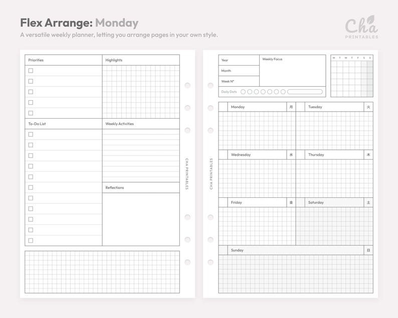 Ideal for customizable, mindful organization. Digital download only; no physical item shipped.