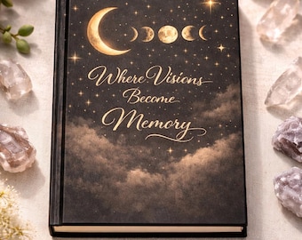 Celestial Moon Phase Dream Journal, Night Sky Diary, gelinieerd notitieboek