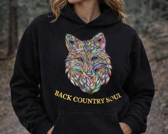 Moletom com Capuz Backcountry Soul Wolf - Estampa Wilderness Unissex