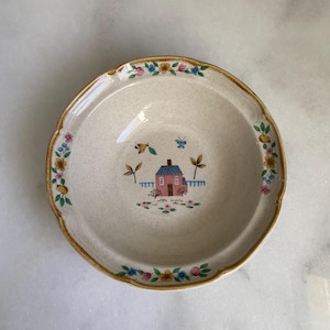 Internationella porslinsskålar "Heartland" | Vintage lantstensgods | Cottagecore Country Kitchen