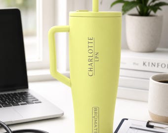 Personalized Nurse Tumbler | Custom RN, APRN, LPN, Laser Engraved BrüMate Era 40 oz Cup | Nurse Graduation Gift