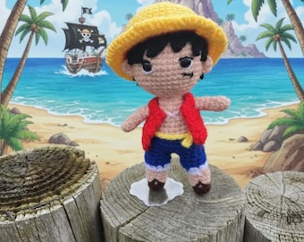 Amigurumis Crochet Monkey D Luffy - One Piece