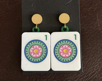 Dot Mahjong Earrings