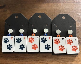 Mahjong "Dot" Tiger Paw Earrings