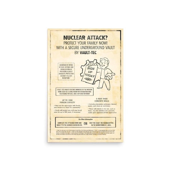 Fallout - Vault-Tec Poster