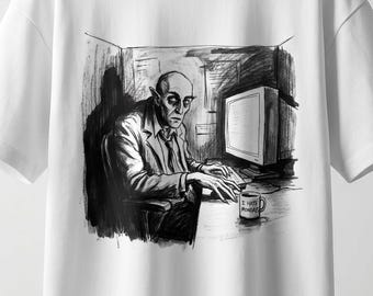 I Hate Mondays Vampire Office Graphic Relaxed Fit Streetwear T-Shirt