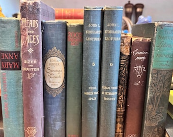 VTG Antique Book Lot in Bulk Moody decor wholesale books