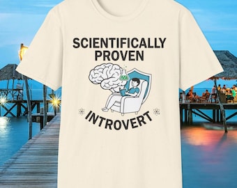 Camiseta "Introvertido Cientificamente Comprovado" | Camiseta Estampada Divertida para Introvertidos