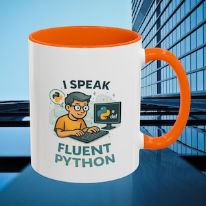 Python Mug | I Speak Fluent Python Coffee Cup | Programmer Gift
