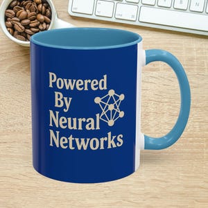Kaffeetasse mit neuronalen Netzen | Geschenk für KI- und Machine-Learning-Fans
