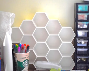 Honeycomb Modular Wall Shelf STL – Single Module | 3D Printable Hexagon