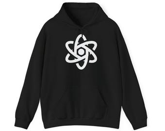 Moletom com Capuz Científico – Moletom Unissex com Estampa de Átomo, Presente Ideal para Geeks e Amantes da Ciência