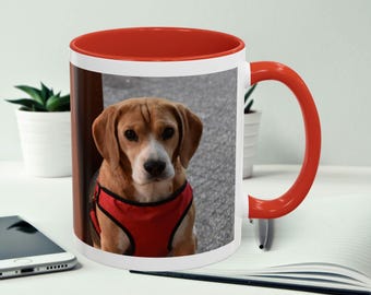 Caneca com Retrato de Cão Beagle | Caneca Decorativa para Café